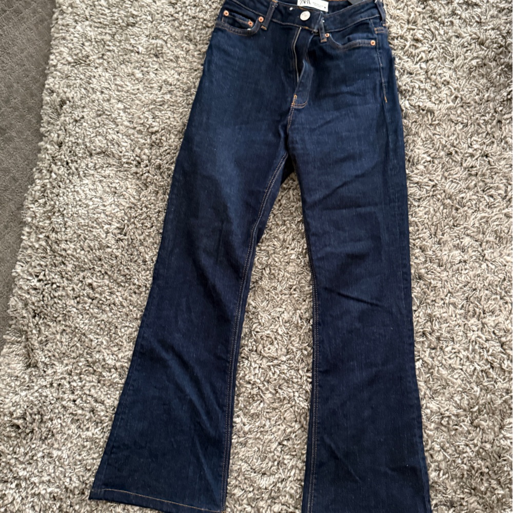 Zara Indigo Denim Trousers